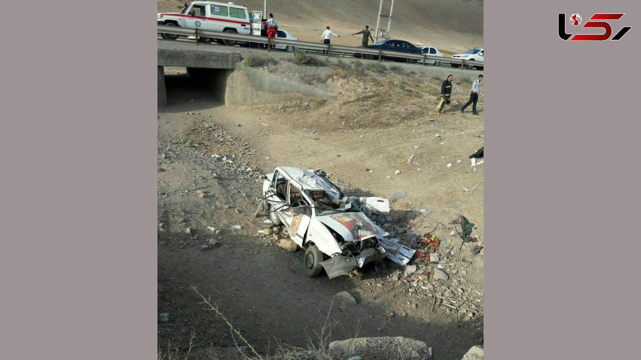 عکسی عجیب از یک تصادف در جاده فیروزکوه + جزییات