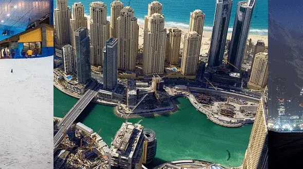 کوه مصنوعی  و برفی در دبی! + عکس های دیدنی 