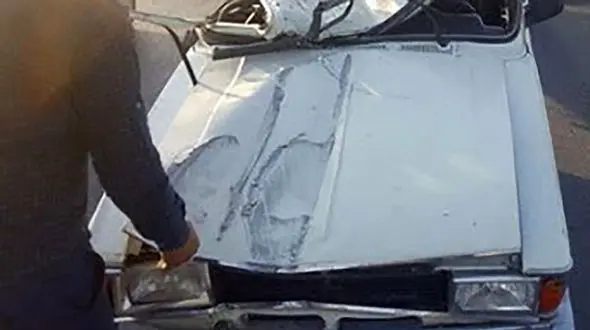 سکته راننده پیکان وسط یک حادثه هولناک