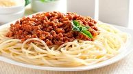 اسپاگتی با خوراک گوشت و طرز تهیه 