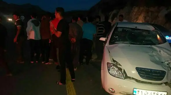 تصادف زنجیره ای در لواسان با 8  مصدوم