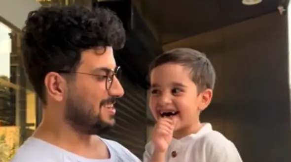 فیلم/ امیرحسین قیاسی به الیاس کوچولو هم رحم نکرد/ فکت: وقتی بچه شیطون فامیل رو تنهایی گیر میاری