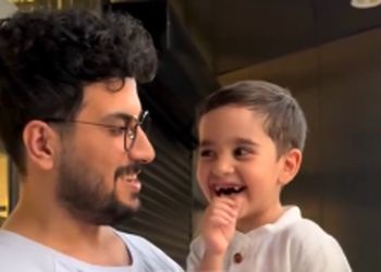 فیلم/ امیرحسین قیاسی به الیاس کوچولو هم رحم نکرد/ فکت: وقتی بچه شیطون فامیل رو تنهایی گیر میاری