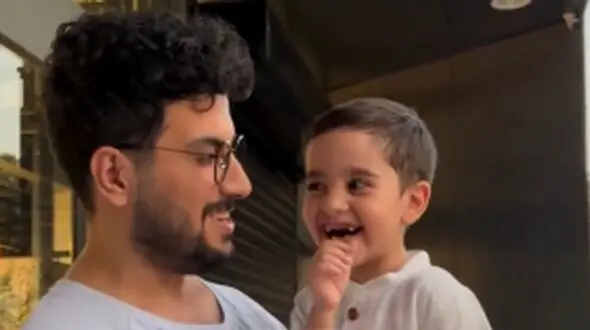 فیلم/ امیرحسین قیاسی به الیاس کوچولو هم رحم نکرد/ فکت: وقتی بچه شیطون فامیل رو تنهایی گیر میاری