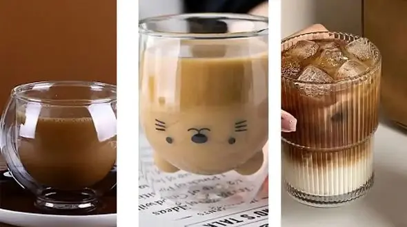 لذت نوشیدن قهوه با 15 مدل لیوان شیشه‌ ای شیک و زیبا