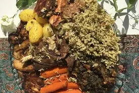 طرز تهیه سبزی پلو سمنانی + فیلم