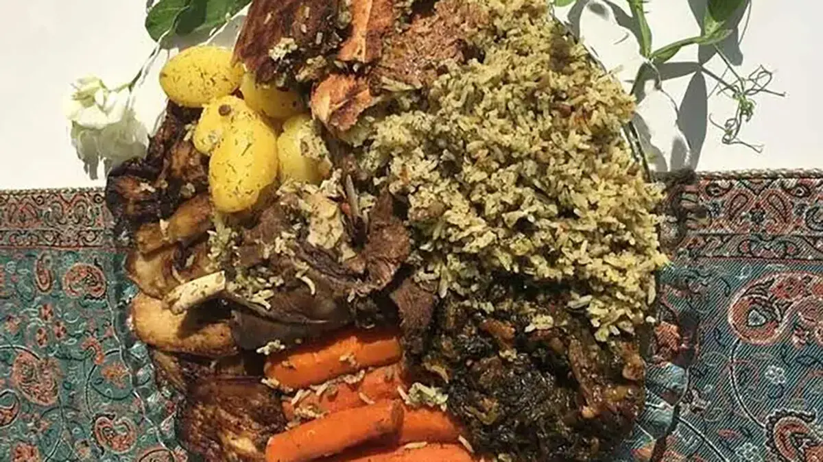طرز تهیه سبزی پلو سمنانی