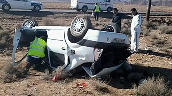 5 مصدوم در اثر واژگونی 405 در خراسان رضوی