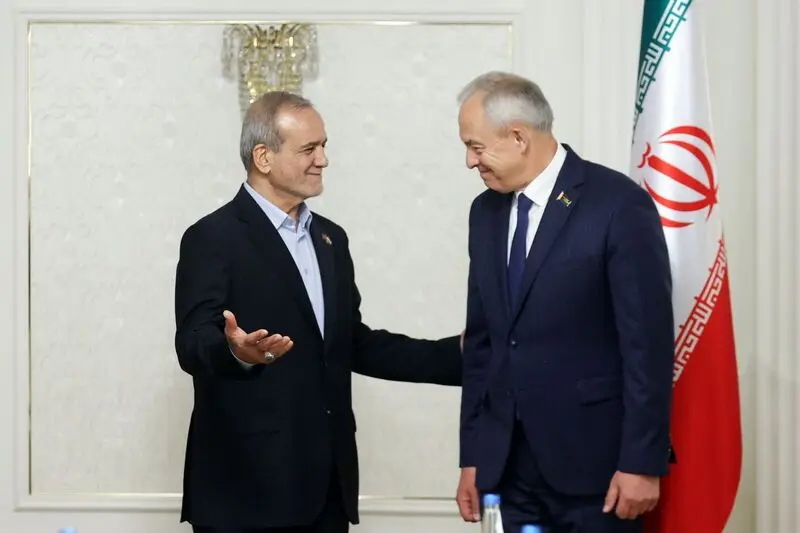 رئیس‌جمهور پزشکیان در دیدار روسای مجالس بلاروس