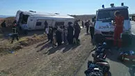 واژگونی اتوبوس در محور شاهرود میامی ۱۰ مصدوم برجا گذاشت