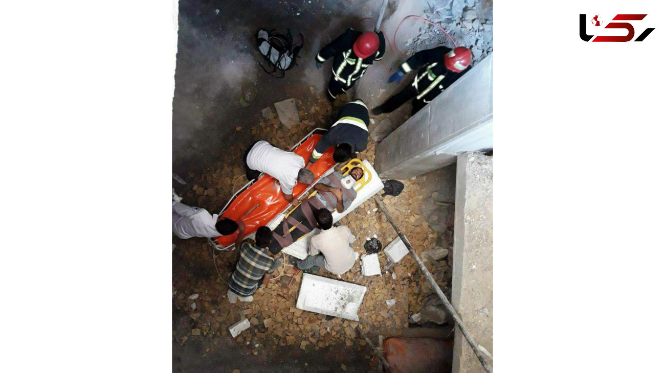 سقوط نگهبان ساختمان به عمق 6 متری چاهک آسانسور+عکس