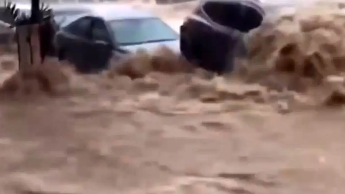 فیلم سیل مرگبار مراکش جان ۳۷ نفر را گرفت
