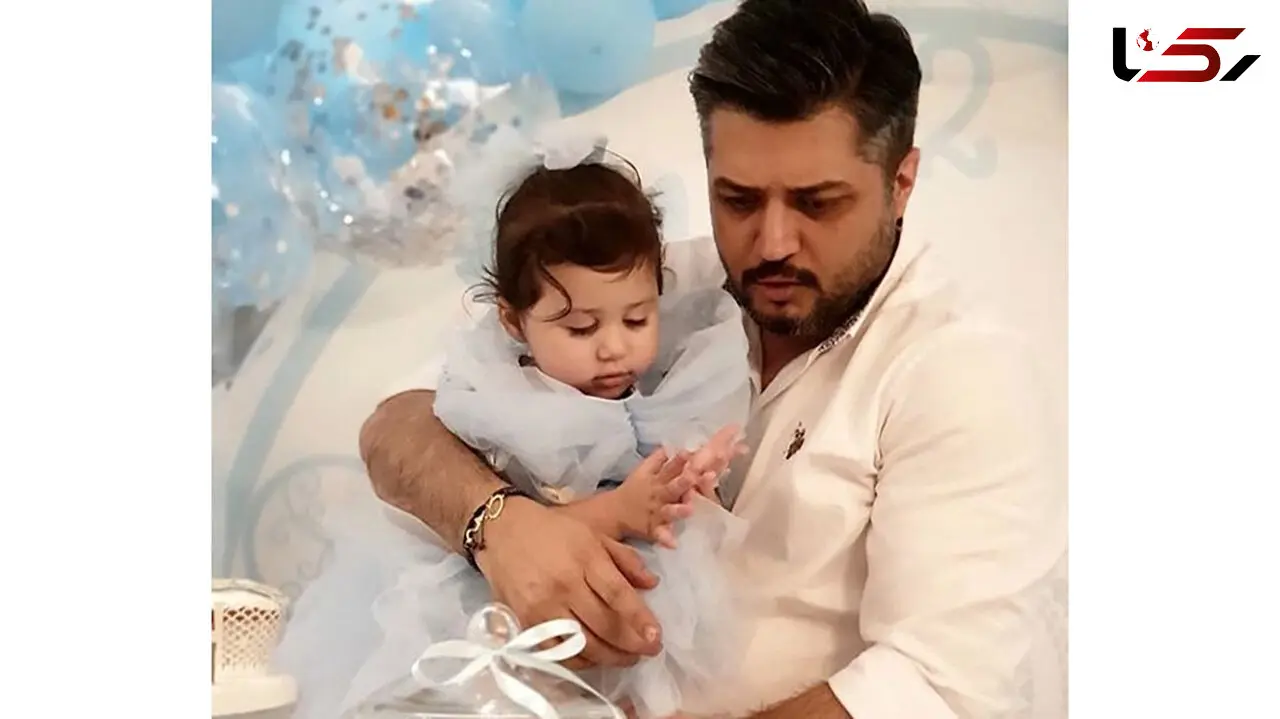 دختر آقای بازیگر در آغوش پندار اکبری + عکس 