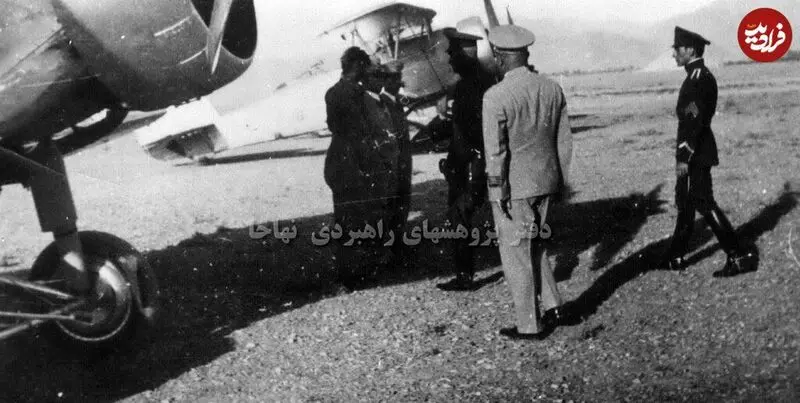 تصاویر؛ بازدید رضاشاه از کارخانه هواپیماسازی شهباز