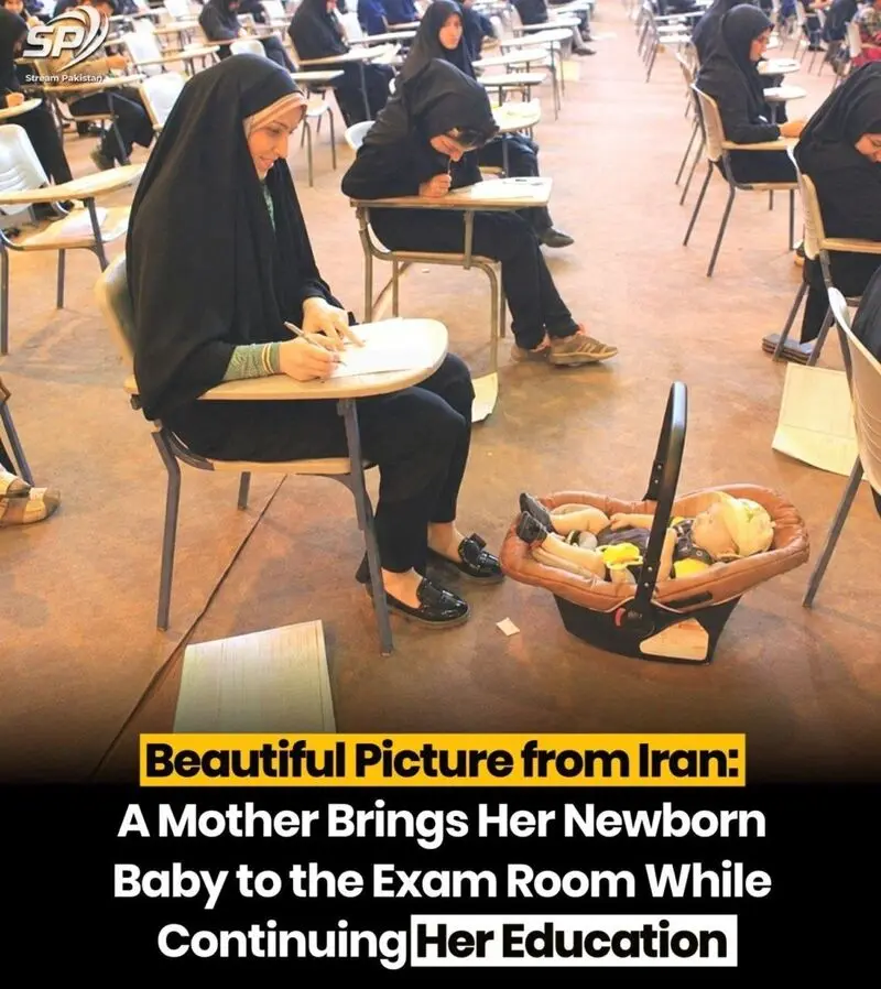عکس وایرال شده از کنکور