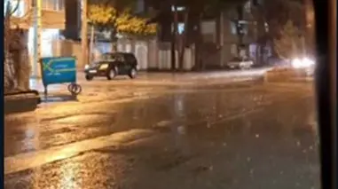 فیلم بارش‌های شدید در نیشابور