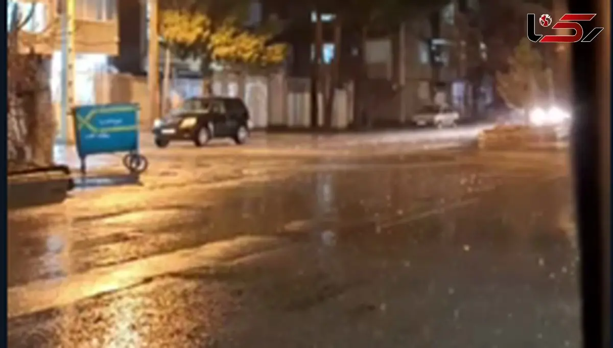 فیلم بارش‌های شدید در نیشابور