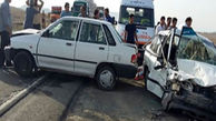 تصادف هولناک 4 خودرو در مهریز 
