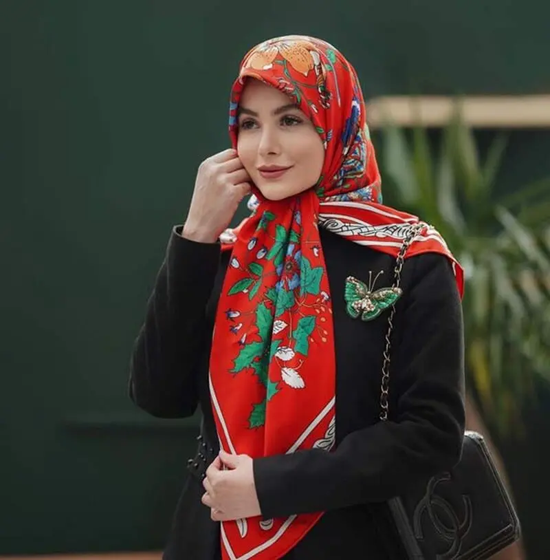 مدل بستن شال و روسری
