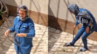 ببینید / شجاع ترین دختر ایرانی ! / او مار سمی را در حیاط خانه گرفت! + فیلم 
