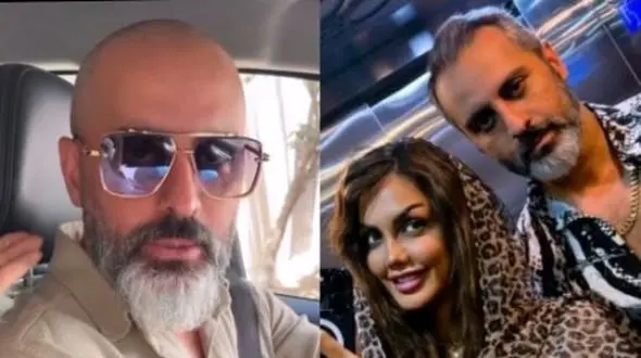 فیلم /  عاشقانه صبا تاجیک با استایل کچل علیرام نورایی : اووووف ... چقدر جذاب شدی با کچلیت ... مرد منی ...کی تو رو قشنگت کرده ...