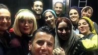سلفی امین حیایی با خانم‌های بازیگر +عکس 