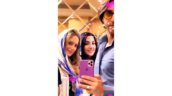 عاشقانه های نگین معتضدی و همسرش + عکس 