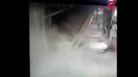 لحظه وحشتناک انفجار  در ایستگاه CNG + فیلم