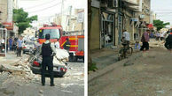 انفجار شدید گاز شهری در زنجان + عکس