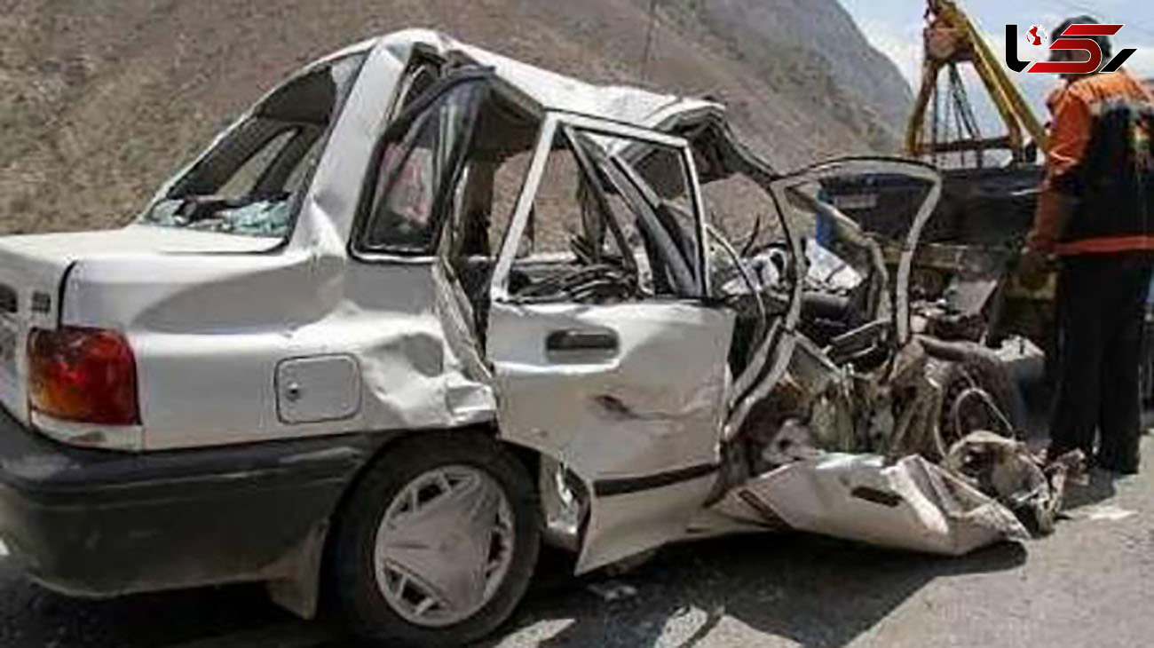 2 کشته در تصادف پراید با کامیون در بوانات فارس