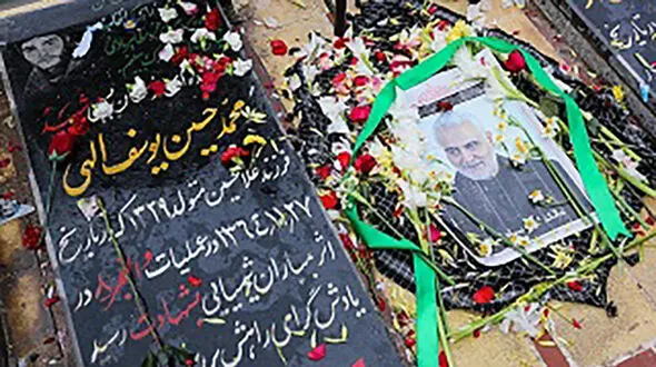 اولین فیلم از آماده سازی آرامگاه ابدی حاج قاسم سلیمانی