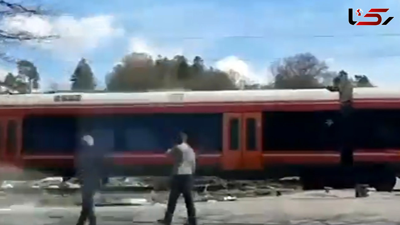 تصادف وحشتناک قطار با تریلی در نروژ + فیلم لجظه حادثه