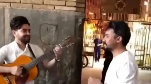 فیلم آواز باشکوه راغب در خیابان  / پسر گیتار میزد که راغب سررسید و باهاش خواند !
