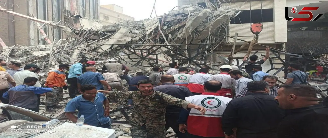 فیلم گفتگو با پدری که فرزندانش زیر آوار ساختمان متروپل آبادان گرفتار شدند