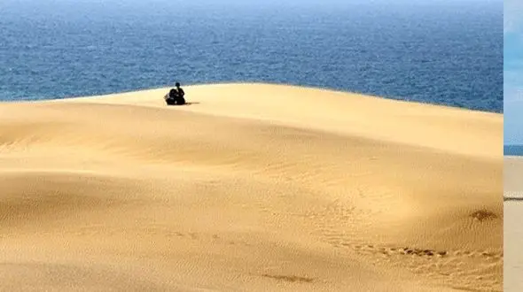 تپه های شنی و یک مینی بیابان جذاب برای توریست ها +تصاویر