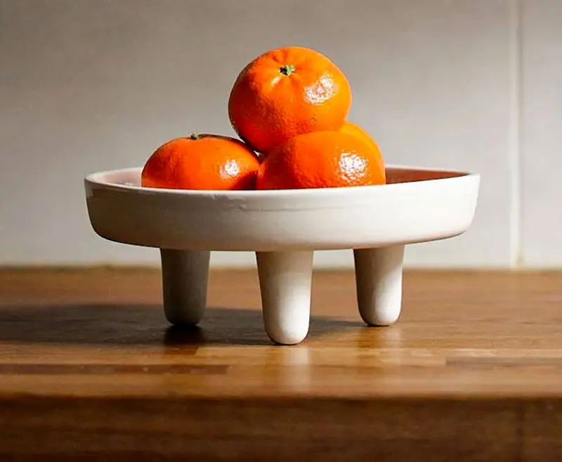 قیمت ظرف میوه خوری سرامیکی سفید