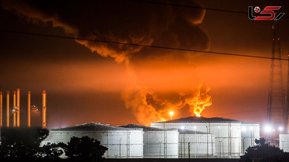 Firefighters Containing Blaze at Tehran Oil Refinery