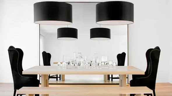 غذاخوری هایتان را با تم رنگی سیاه و سفید تزیین کنید