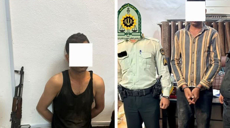 قاتل فراری بعد از یک سال در آشخانه دستگیر شد + فیلم