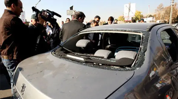 عکس های جدید از انفجار خودروی دانشمند هسته‌ای شهید شهریاری 
