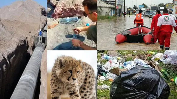 در 15 روز عید چه بر سر محیط زیست ایران آمد؟ / از تاراج خاک نقره ای هرمز تا سیل هولناک در کرمانشاه + عکس و فیلم