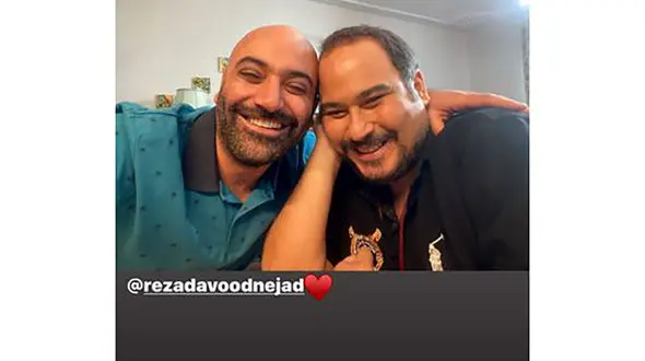 رضا داوود نژاد در آغوش همسر سابق بازیگر معروف + عکس 