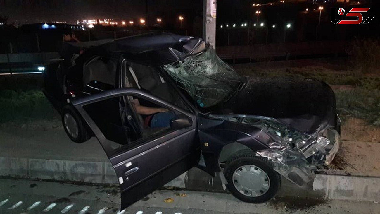 تصادف خونین در غرب تهران / 3زن و 2 مرد مصدوم شدند + تصاویر