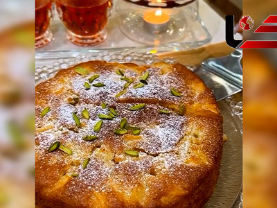 ساده ترین و خوشمزه ترین روش پختن کیک سیب خیس + فیلم