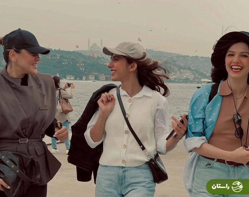 تصاویر | مهسا حجازی و بنفشه ریاضی، شیرین و سپیده سریال «تاسیان» در استانبول