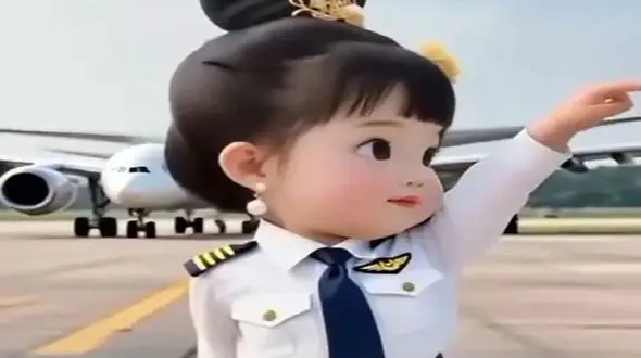 فیلم آواز و رقص شاد /  رقص ترند اینستاگرام خانم خلبان تو باند فرودگاه که خیلی خفن و باحاله 