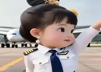 فیلم آواز و رقص شاد /  رقص ترند اینستاگرام خانم خلبان تو باند فرودگاه که خیلی خفن و باحاله 