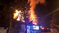آتش سوزی گسترده در بازار فومن / 3 صبح رخ داد