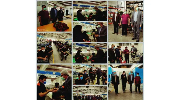 دیدار فرماندار با کارگران مجموعه تولید قطعات خودرو در هشترود