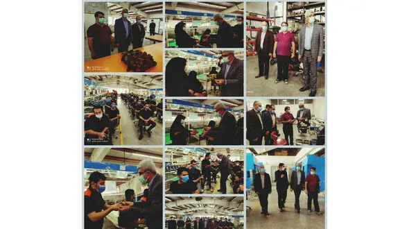 دیدار فرماندار با کارگران مجموعه تولید قطعات خودرو در هشترود